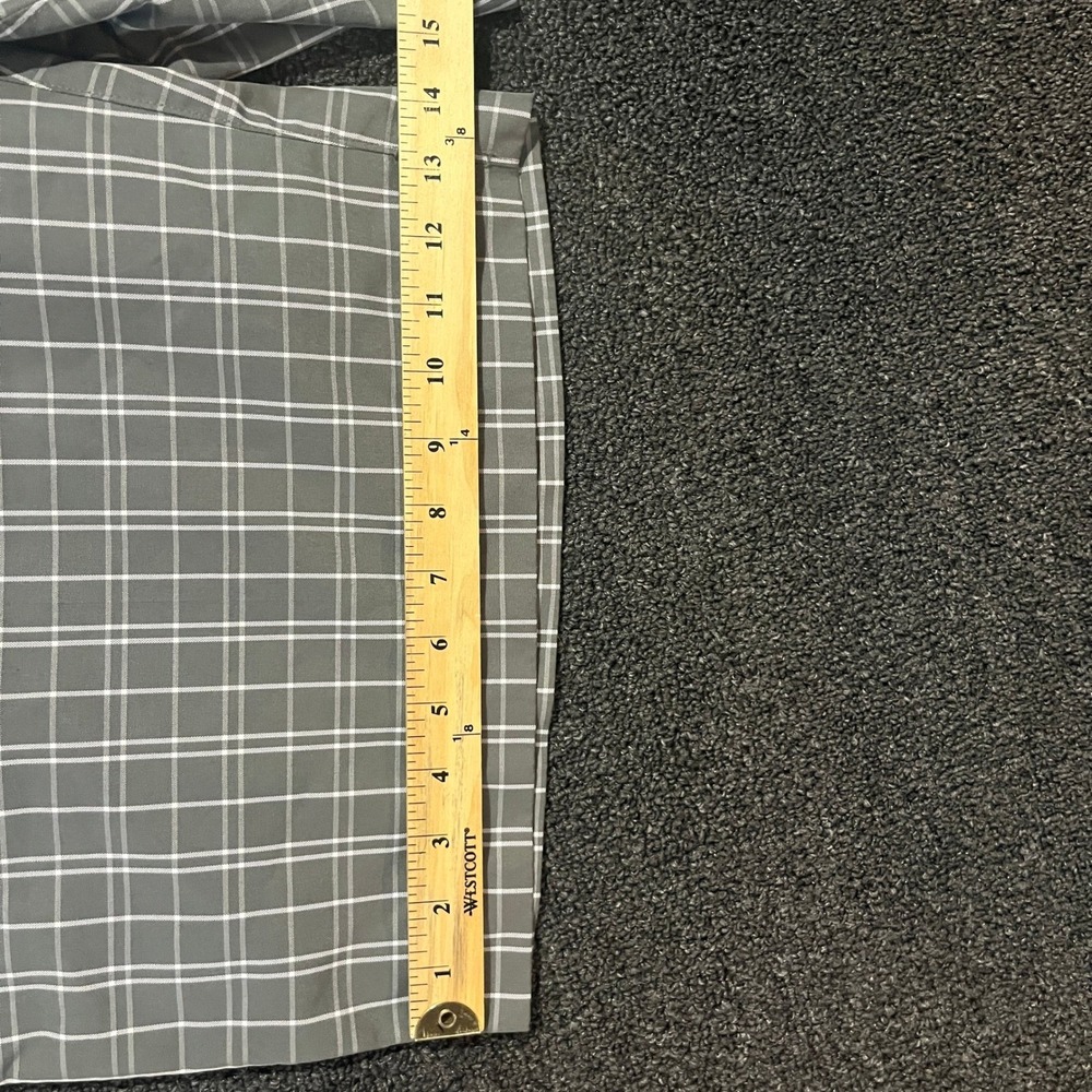 PGA Tour Mens Grey White Plaid Golf Shorts Size 42 Windowpane Performance Active - Picture 6 of 10